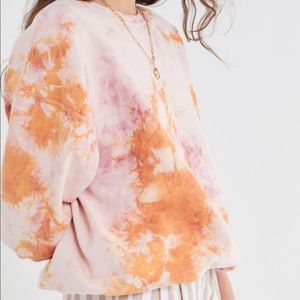 Urban Renewal Recycled Tie-Dye Crew Neck Sweatshirt